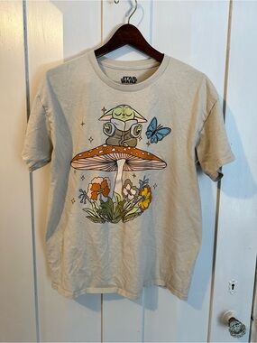 Star Wars Cream Graphic Tee with Black Logo